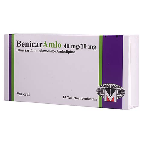 Comprar Benicar Amlo Menarini 4010 Mg X 14 Tabletas Walmart Guatemala