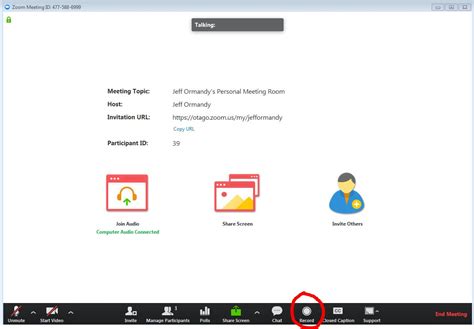 Then at the bottom of the participants panel click. Recording Your Meeting | Zoom