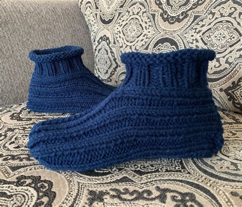 How To Knit Adult Bootie Slippers
