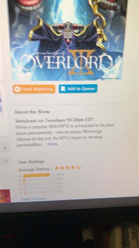 Maybe you would like to learn more about one of these? When crunchyroll finally updates. : overlord