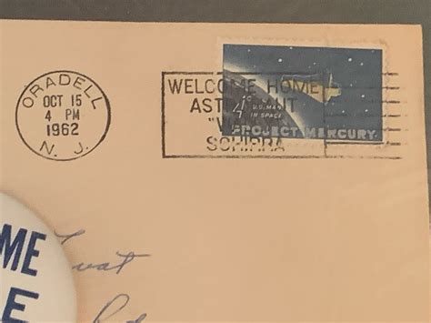Welcome Home Wally Schirra Postmark Collectspace Messages