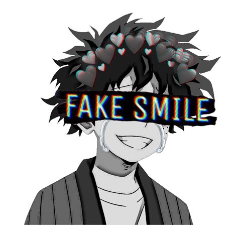 Sad Fake Smile Boy