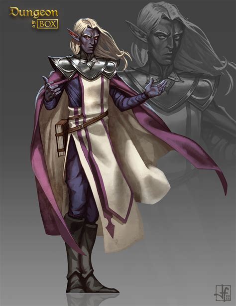 Artstation Dungeon In A Box Drow Set Cleric Male