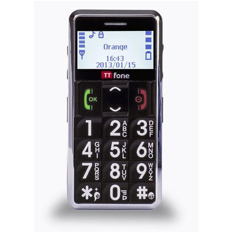Ttfone Senior Big Button Mobile Phone Unlocked Tt099 Large Keys Easy To Use Blk Ebay
