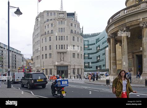 Broadcasting House And All Souls Church Langham Place London England