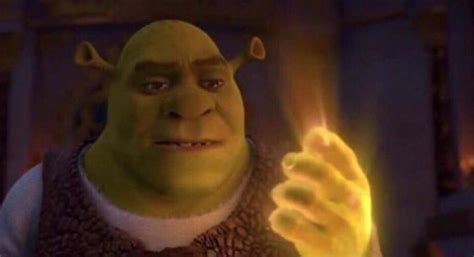 Shrek Glowing Hand Blank Template Imgflip