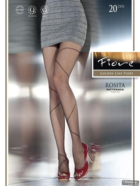 Patterned Tights 20 Denier Rosita By Fiore Patterned Tights