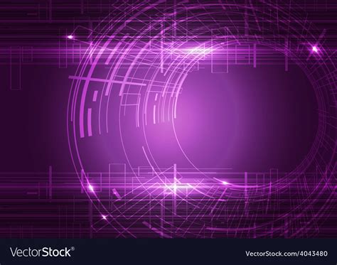 Abstract Technology Purple Background Royalty Free Vector