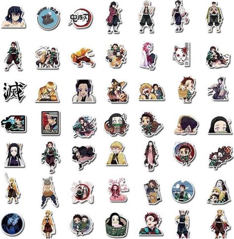 Demon Slayer Sticker Mix 100 Verschillende Manga