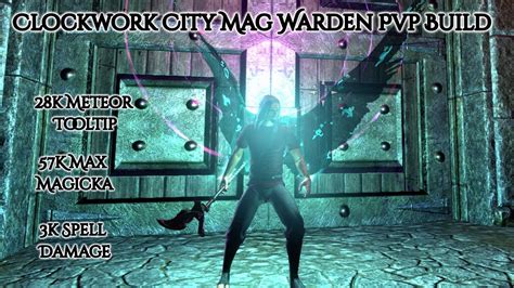 Eso Magicka Warden Pvp Build Clockwork City Youtube