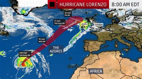 Hurricane Lorenzo Becomes A Category 5 Strongest Hurricane On Record