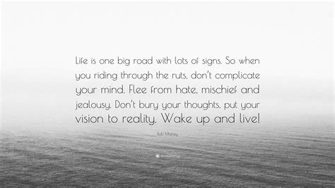 Bob Marley Quote Life Is One Big Road With Lots Of Signs So When You