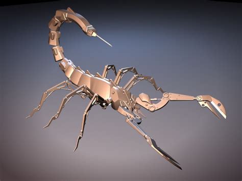 Robotic Scorpion Rig 3d Model Autodesk Fbxmayaobject Files Free