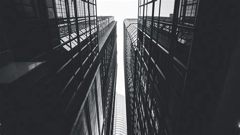 Hd Wallpaper Architecture Lines Look Up Symmetry Buildings City