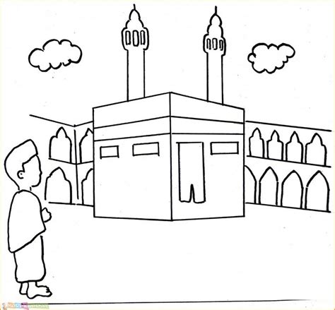 Gambar Masjid Ramadhan Untuk Mewarnai Mewarnai Isra Miraj Colouring 2023