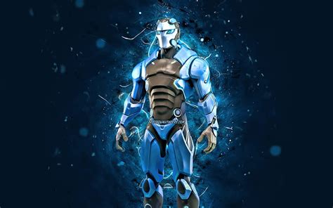 Carbide Blue Neon Lights 2020 Games Fortnite Battle Royale Fortnite Characters Hd Wallpaper