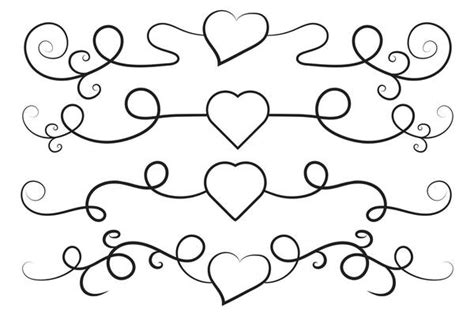 Heart Scroll Vector Art Icons And Graphics For Free Download