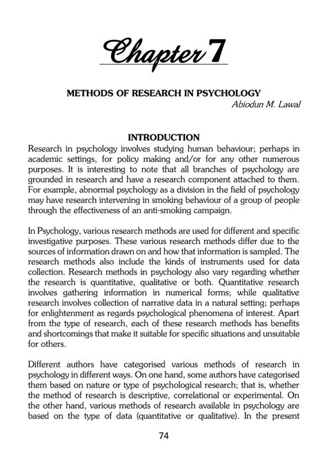 Pdf Chapter Methods Of Research In Psychology Hot Sex Picture