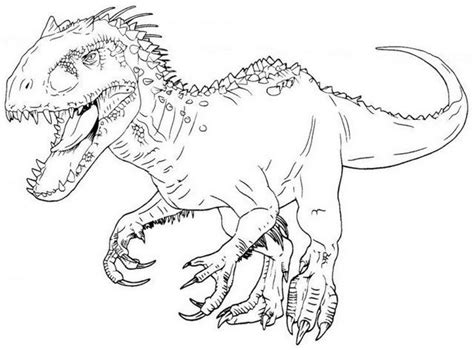 25 Beste Ausmalbilder Jurassic World Dinosaurier Indominus Rex