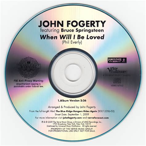 Bruce Springsteen Collection: John Fogerty -- When Will I Be Loved [Promo]