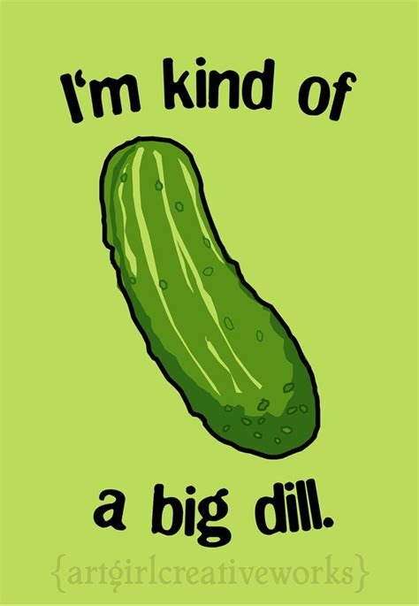 Items Similar To Im Kind Of A Big Dill Pickle Humor Greeting Card