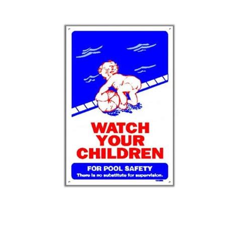 Watch Your Children Sign For Pools National Stock Sign Ebay