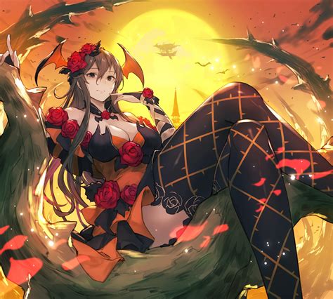 Wallpaper ID Girl Rosetta Sunset Art Granblue Fantasy Anime K Free Download