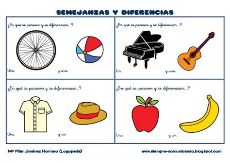 Semejanzas Y Diferencias By Pilarjhornero Via Slideshare Con Imágenes