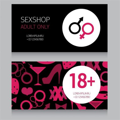 Business Card For Sex Shop — Stock Vector © Ghouliirina 54741165