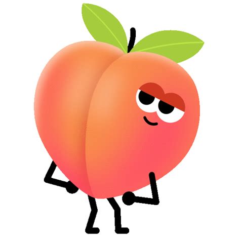 Peach Sticker By Ross Plaskow For Ios And Android Giphy