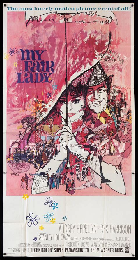 My Fair Lady Vintage Movie Poster 3 Sheet 41x81 Original Film Poster 2369 My Fair Lady