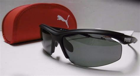 Puma Pu14706a Sport Wrapped Sunglasses Polarized Blk Matte W Gray Lenses 24 B39 Puma Sportwrap