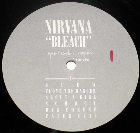Nirvana Bleach 12 Lp Vinyl Album Cover Gallery And Information Vinylrecords