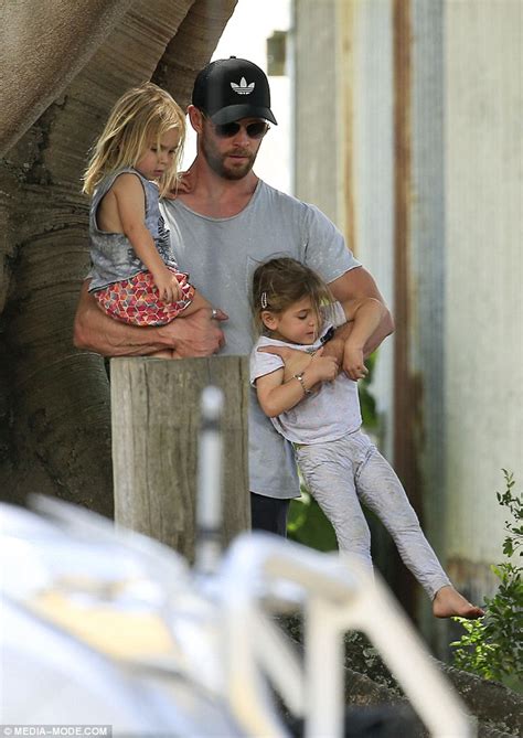 Chris Hemsworth Cradles His Children As He Joins Wife Elsa Pataky Near