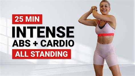MIN STANDING ABS CARDIO No Repeat Standing Ab Workout At Home Fun And Sweaty No