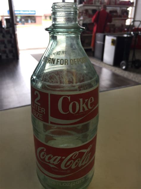 Vintage 676 Oz 2 Liter Coke Coca Cola Green Glass Bottle Antique
