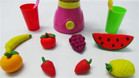 Toy Cutting Fruit How To Make Blended Play Doh Fruit Youtube