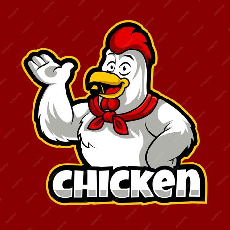 Premium Vector Chicken Mascot Logo Vector Illustration