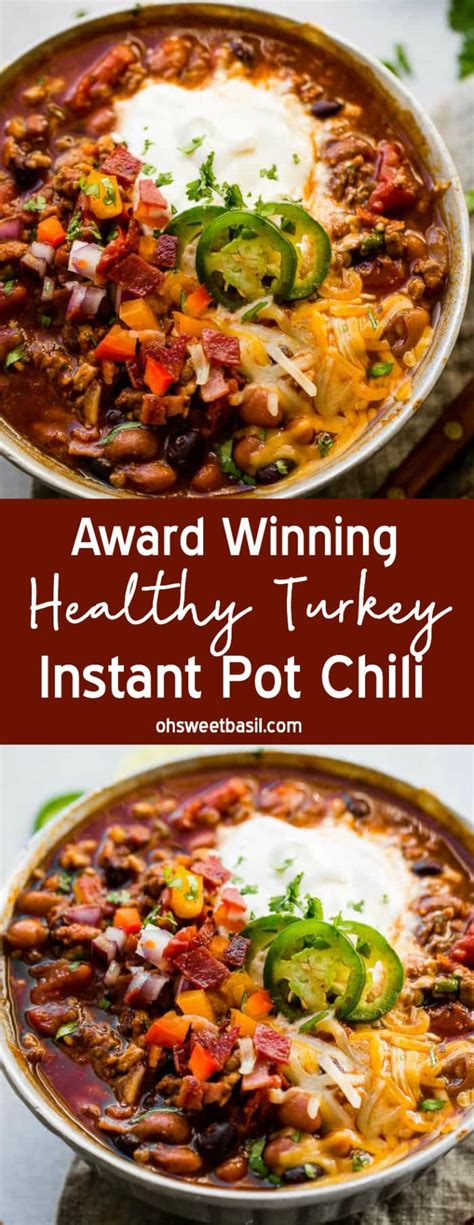 With these easy pressure cooker recipes, you'll get delicious weeknight dinners on your table faster than ever. Award Winning Healthy Turkey Instant PotChili | Recipe | Instant pot dinner recipes, Food ...