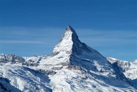 View To Matterhorn From Gornergrat Zermatt Switzerland