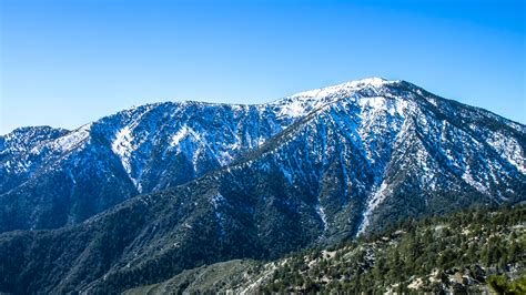 무료 이미지 경치 자연 숲 황야 눈 겨울 하늘 꼬리 화이트 전망 녹색 푸른 포인트 캘리포니아