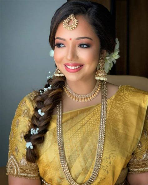indian bridal makeup with saree saubhaya makeup