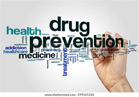 Drug Prevention Word Cloud Concept Stock Photo Edit Now 599541326