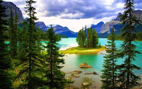 Beautiful Landscape Hd Wallpaper Turquoise Blue Lake