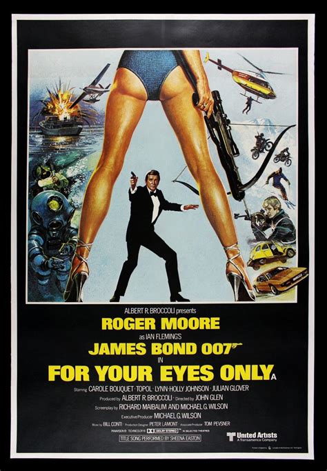 For Your Eyes Only Cinemasterpieces James Bond Rare Original Movie Poster Ebay