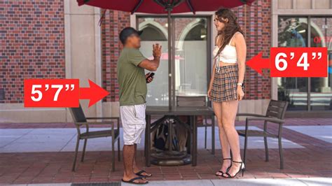 Would You Date A Tall Girl Social Experiment Youtube