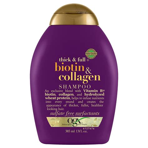 Buy Ogx Thick And Full Biotin And Collagen Volumizing Shampoo For Thin