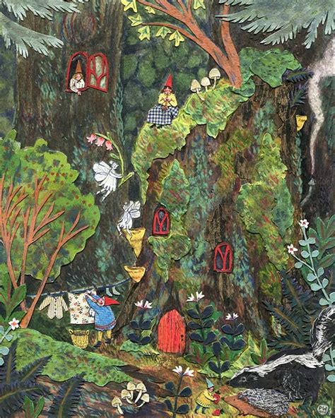 The Gnomes Home By Phoebe Wahl Illustration Art Painting