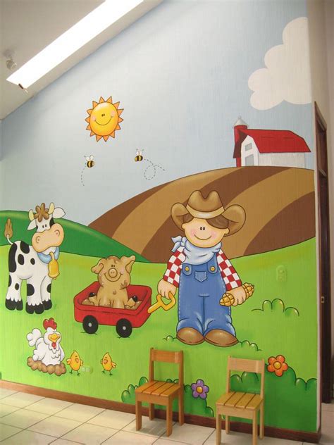 7 Image Murales Mural Infantil Decoración De Biblioteca Escolar