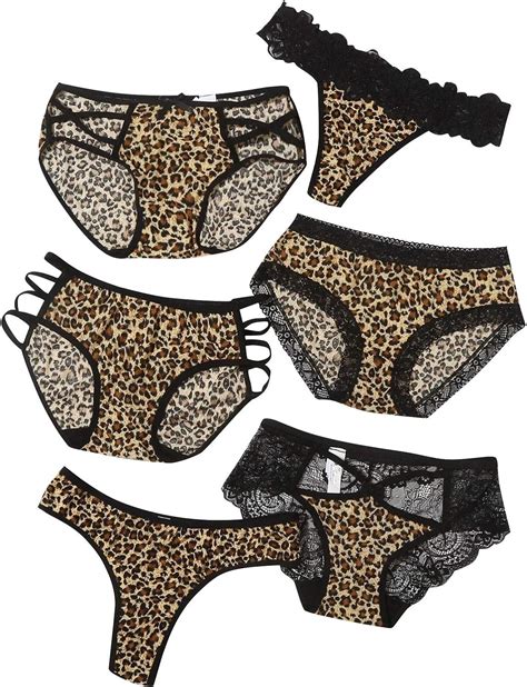 Leopard Print Women Translucent Underwear Sheer Lace Tank Lace Sexy